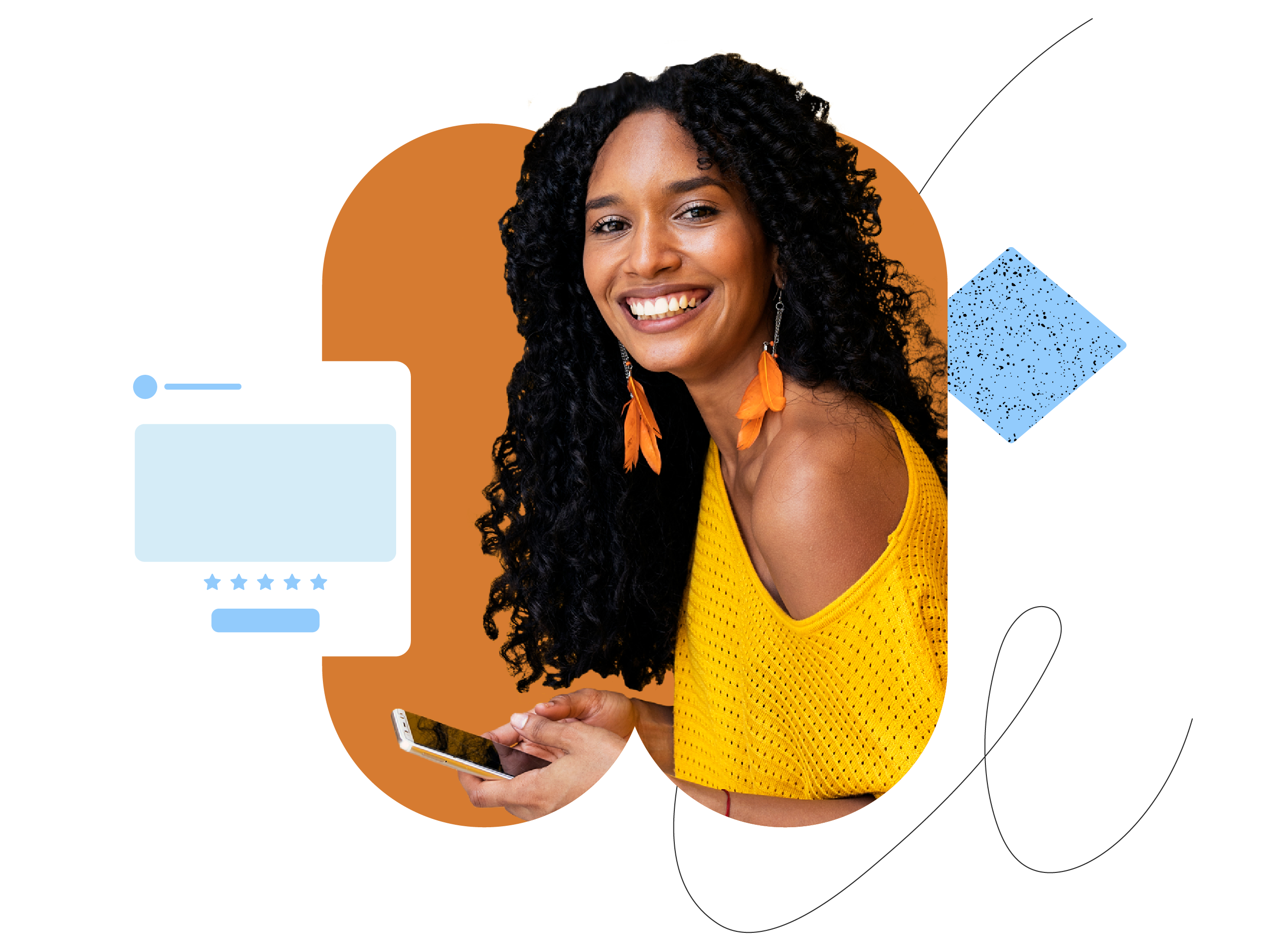 Selligent Marketing Cloud - Homepage Hero Image of Woman Smiling on Phone