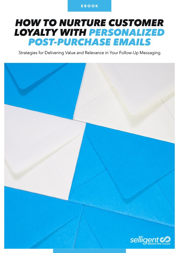 A thumbnail of a document entitled: How to Nurture Customer Loyalty with Personalized Post-Purchase Emails: Strategies for Delivering Value and Relevance in Your Follow-Up Messaging, featuring a close-up image of white and blue envelopes, arranged in a checkerboard pattern.