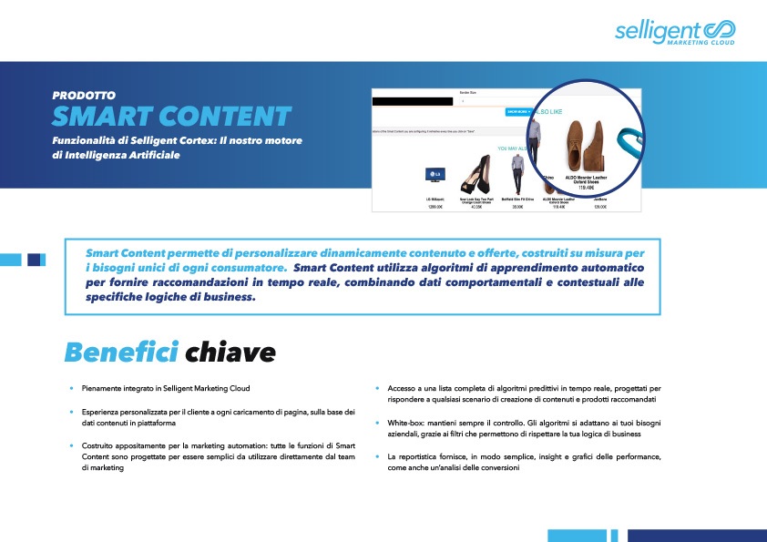Smart Content: Una funzionalità del motore di AI di Selligent